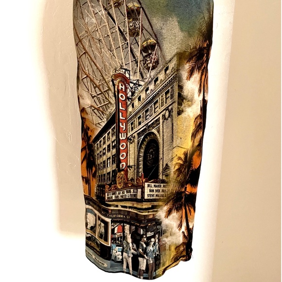 NWOT Unique HOLLYWOOD Wearable Art Retro WIGGLE Pencil SKIRT Size Small - Picture 5 of 9